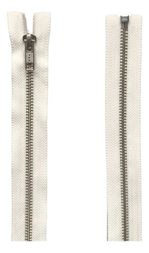 Cierre Ykk Metal Plata Desmontable 5mm De 70cm - Promo X4