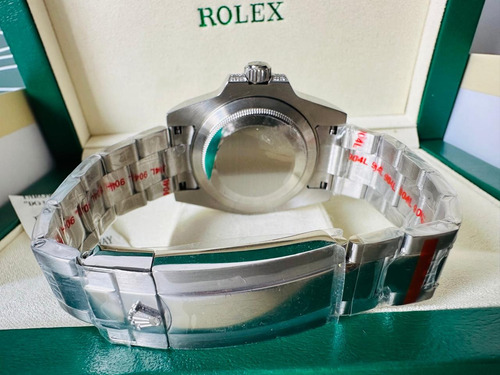 Reloj Rolex Japonés Submariner Pedreria +fullset Plateado Tricolor Azul (Usado)