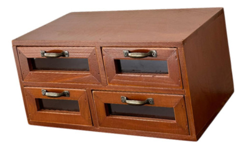 Organizador De Escritorio Con 4 Cajones, Caja De