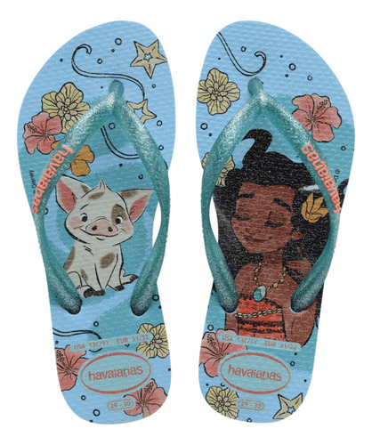 Chinelo Infantil Havaianas Kids Slim Princess As Legitimas