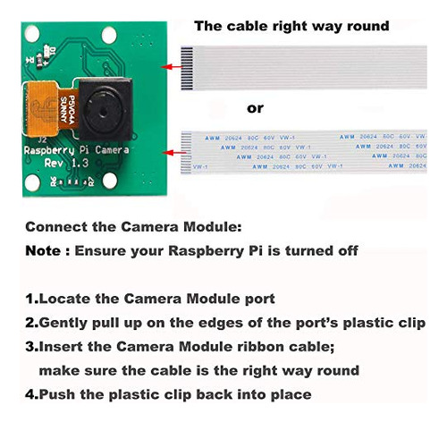 Módulo De Vídeo Para Minicámara Dorhea Raspberry Pi, 5 Megap