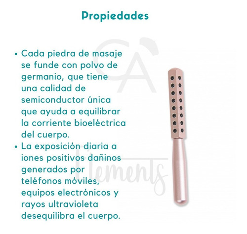 Imagen 2 de 10 de Masajeador Facial Tokio Roller Gua Sha Germanio Kissha