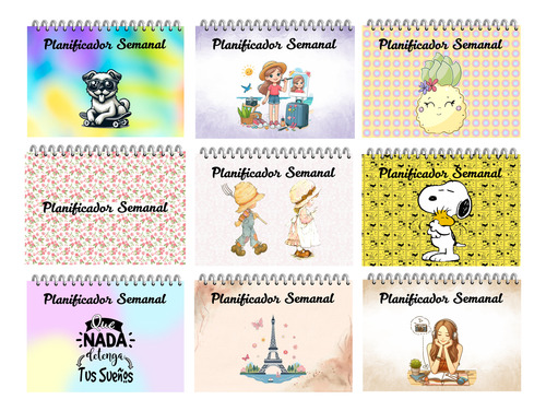 Kit Imprimible +40 Planners A4 +pdf + Editables Piña