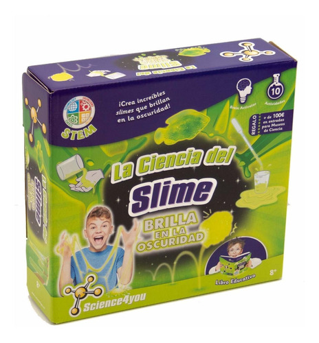 Set De Juego - Slime Brilla En La Oscuridad - Original