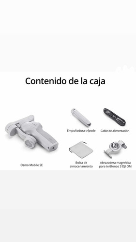 Imagen 3 de 5 de Estabilizador Gymbal Osmo Mobile Se Dji Combo Brazo + Kit