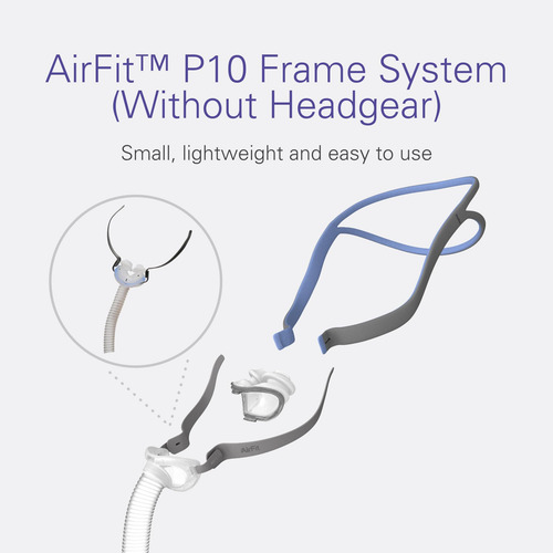 Sistema Cpap Frame Resmed Airfit P10 Con Cojín Nasal