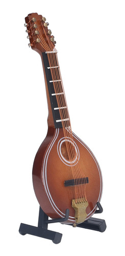 Imagen 1 de 10 de Ornamento Modelo Mandolina Mini Instrumento Ahorro De Espaci