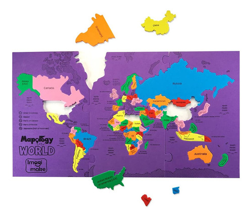 Imagimake Mapology World Map: Sus Países