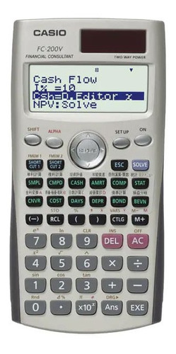 Casio Fc200v Calculadora Financiera Solar / Pilas