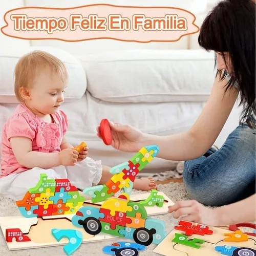 Aa Juguetes Educativos De Enseñanza De Coches De Madera