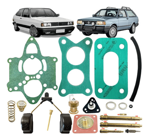 Kit Reparo Carburador Blfa H30/34 Parati 1.6 Cht Gas 1992/..