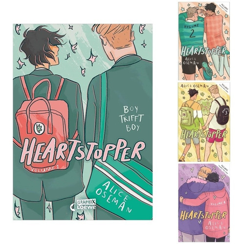 Heartstopper Colección 4 Libros En Inglés_alice Oseman