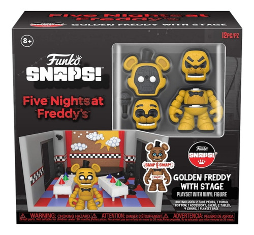 Golden Freddy Con Escenario Funko Snaps 