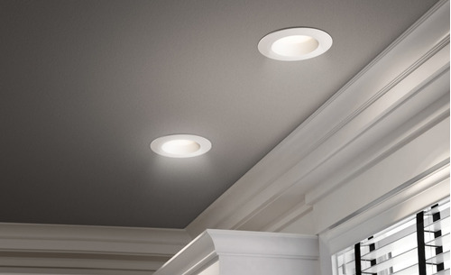 Imagen 4 de 9 de Panel Plafon De Embutir Led Redondo 24w Luz Cálido