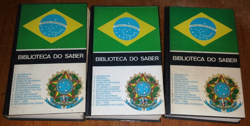 Enciclopédia - Biblioteca Do Saber - 3 Volumes