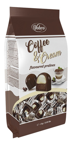 Imagen 1 de 3 de Pack Chocolate Bombón 1kg Vobro Cafe Y Crema + 1kg Panna