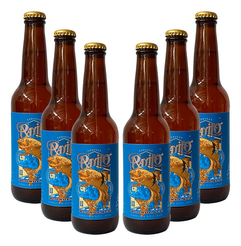 Six Pack Cerveza Artesanal Rayito De Tres Blonde Ale 355 Ml