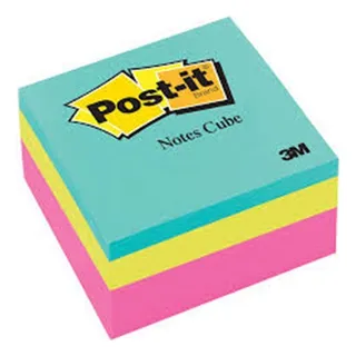 Notas Adhesivas 3m Post-it Cubo 3 Colores 76x76cm