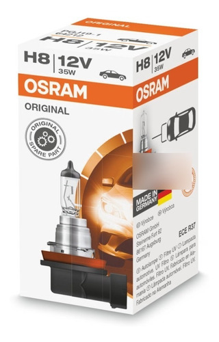 Lampara H8 Osram  Standard 12v 35w Pgj19-1 Alemana X1
