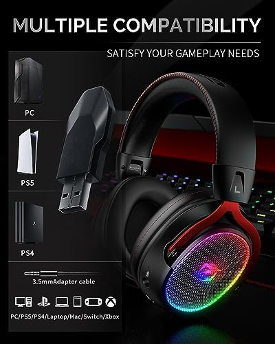 Auriculares Inalámbricos Ozeino Para Juegos Ps5, Ps4, Pc