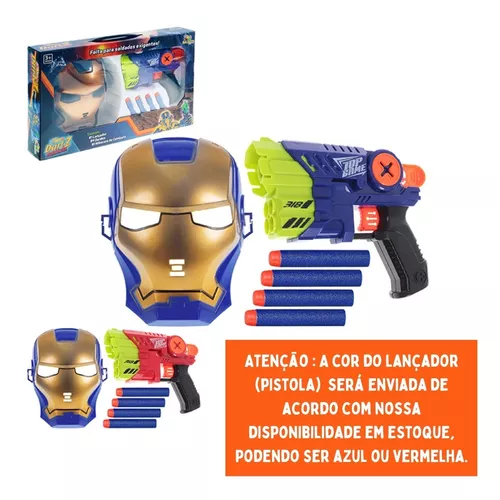 Pistola de Brinquedo Lançador de Dardos Arminha de Brinquedo