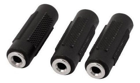 Pack X3 Adaptador De Audio Plug 3.5mm Hembra - Unión Copla
