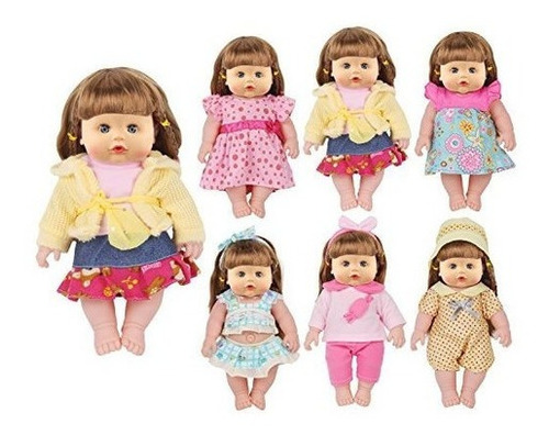 Huang Cheng Toys Set De 6 Para 12 Pulgadas Alive Baby Doll H