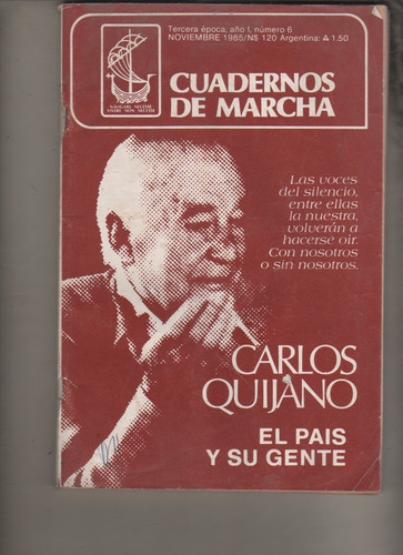 Libro - Cuadernos De Marcha - Carlos Quijano Nº 6 Año 1985