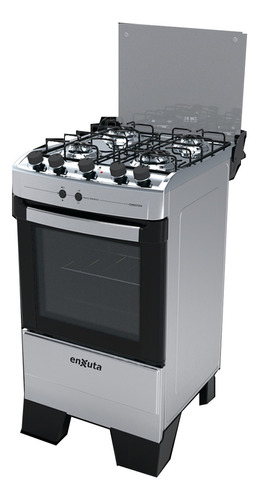 Cocina Enxuta Supergas 4 Hornallas Inox Con Horno Eléctrico