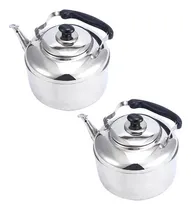 Comprar 2 Teteras Whistling Kettle De Acero Inoxidable, 4 Litros [u]