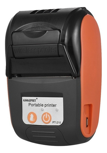 Impresora Térmica Goojprt Pt-210 Portátil 58mm Naranja