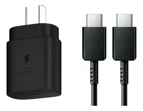 Combo Cargador 25w Adaptador Y Cable Súper Carga Rápida