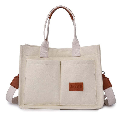 Bolso De Lona R Para Mujer, Casual, Retro, Bolso De Hombro D