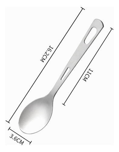 Vajilla De Titanio Para Exteriores, Tenedor Con Cuchara