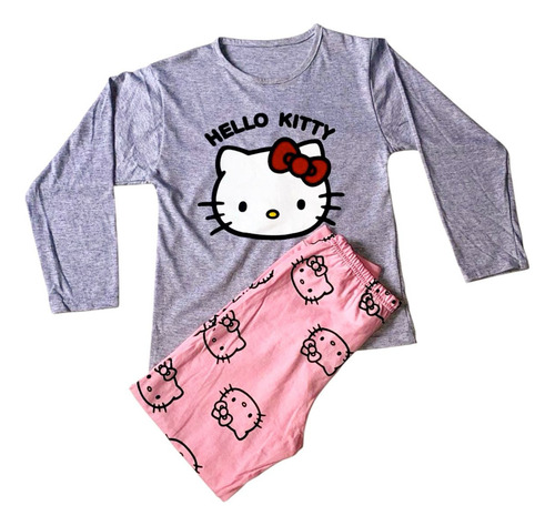 Pijama Nena Invierno Kitty Modelo Divertido Y Cómodo