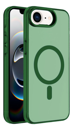 Funda Case Deluxe Para iPhone 16e Compatible Con Magsafe Verde