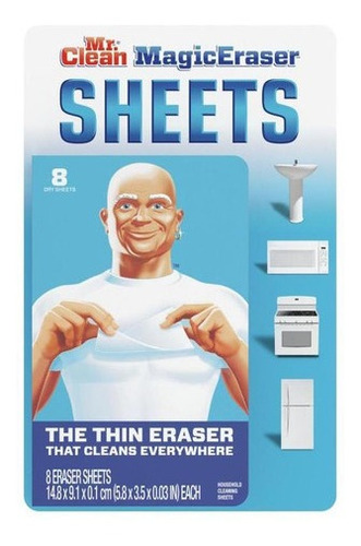 Magic Eraser Sheets 8 Hojas Mr. Clean