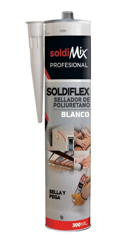 Soldiflex Sellador Y Adhesivo Blanco X 300 Ml Soldimix