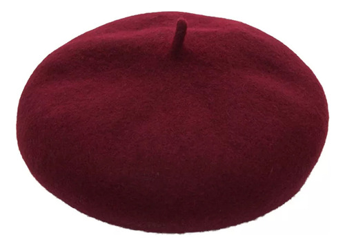 (bk) Gorro Tipo Boina For Niñas, Color Liso, Vintage, Sombr