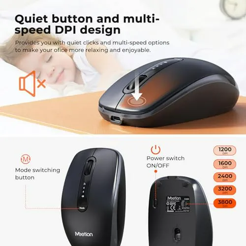 Combo Teclado Y Mouse Bluetooth Recargable Slim Para Pc Y Ta