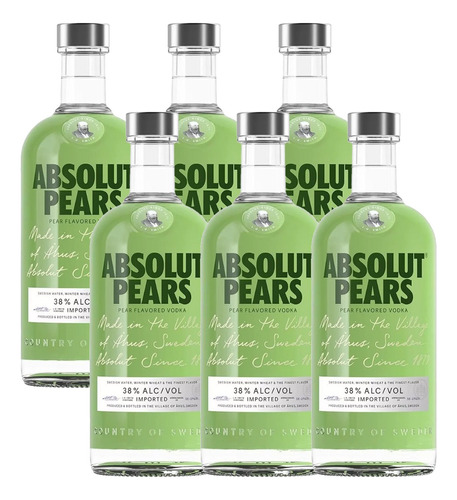 Vodka Absolut Pears 700 Ml X6 - Gobar®