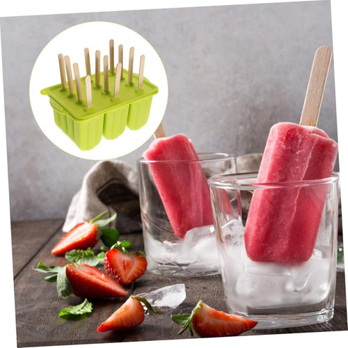 Molde De Silicona Para Helado Y Helado De 12 Rejillas E