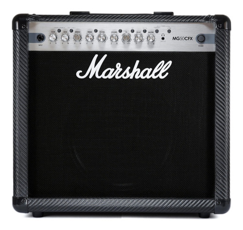Imagen 2 de 3 de Amplificador Marshall MG Carbon Fibre MG50CFX Transistor para guitarra de 50W color negro