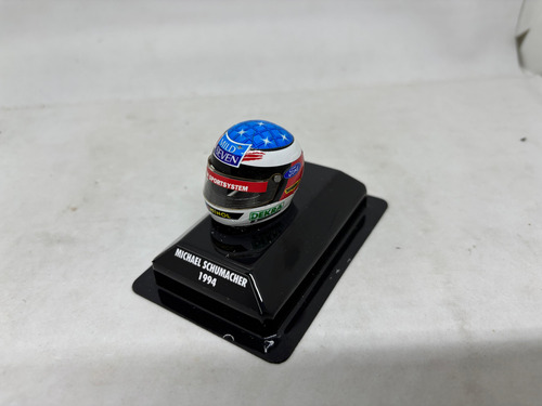 Casco Escala 1/8 De Michael Schumacher 1994 Para Autos Azul (Usado)