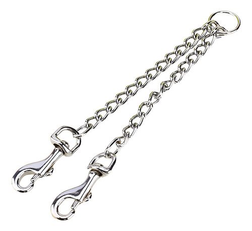 Cadena De Correa Para Perro Acero Inoxidable Doble Vías