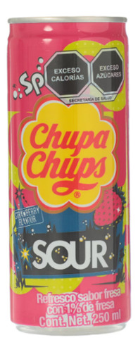 Bebida Chupa Chups Sabor Fresa De 250ml Pack De 6