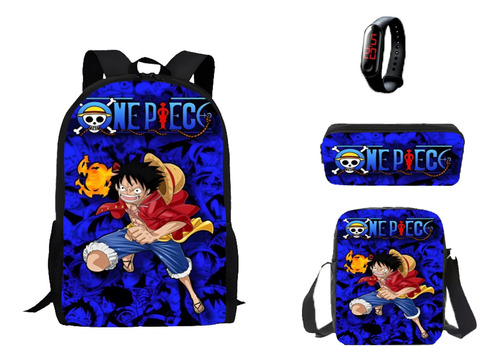 Volta As Aulas One Piece Mochila+lancheira+estojo