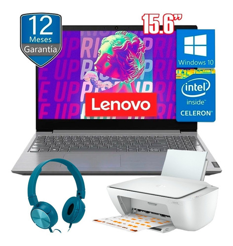 Laptop Lenovo Intel Celeron Hdd 500gb Ram 4gb W10 + Kit