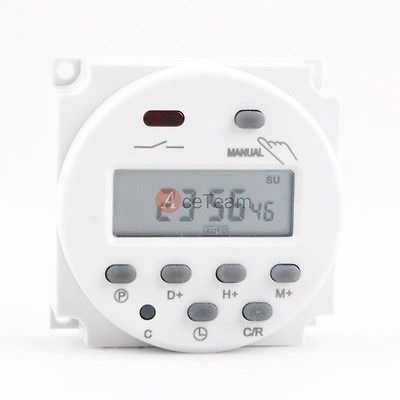 Dc 12v 17 On/off 7 Días Semanal Auto Programable Interruptor