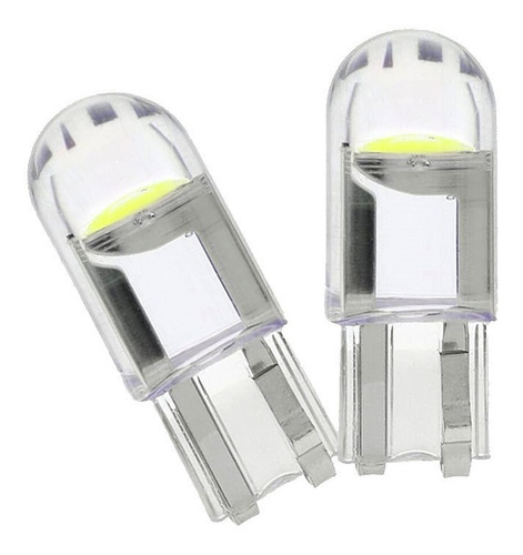 Imagen 1 de 5 de Bombillo Muelita T10 194 Led Cob 360 Blanco 12v Sin Error